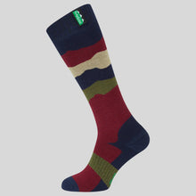  Merino Wool Socks Full Length - Navy Stripes