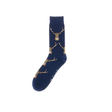  NAVY Stag Socks  - Adult