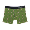 Mens Gamekeeper Green Stag Boxers