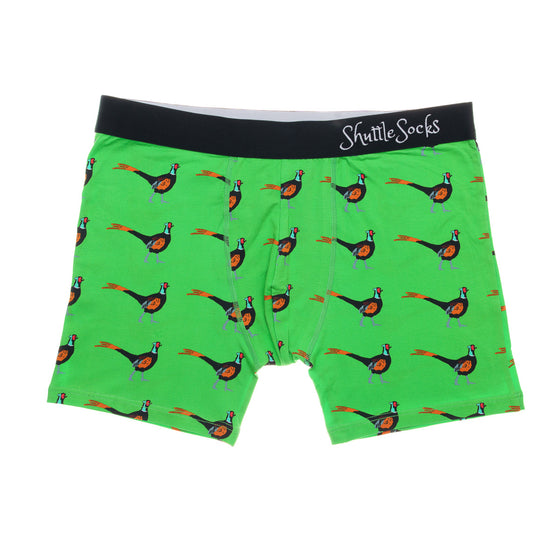 Mens Green Pheasant Boxers