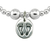 Sterling Silver Baby Feet Bracelet