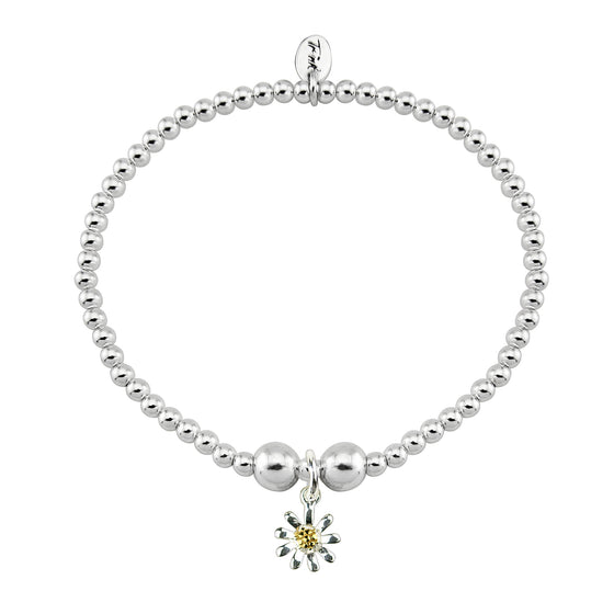 Sterling Silver Daisy Bracelet