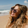CLEO Bloom - Rose Gold Metal Frame l Brown Gradient Lens l Walnut Arms