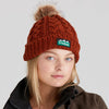 Nordic Fleck Bobble Hat - RUSSET