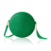 Italian Handmade Genuine Leather Circle Bag with Tassel