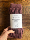 Cosy Alpaca Rib Cushion Socks - 2 Adult Sizes