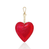 Italian Handmade Genuine Leather Heart Keyring Keychain