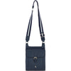 Leather Crossbody - Navy