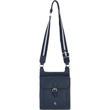  Leather Crossbody - Navy