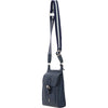 Leather Crossbody - Navy