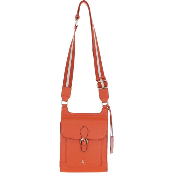 Leather Crossbody -Orange