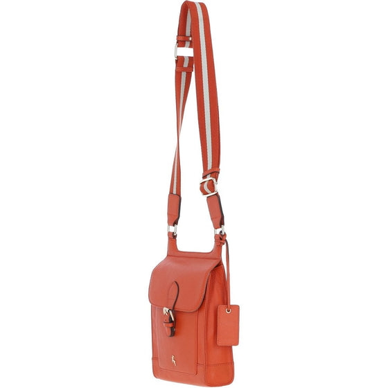 Leather Crossbody -Orange