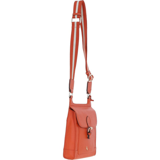 Leather Crossbody -Orange