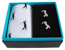  Golf Handkerchief & Cufflink Set