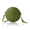 Italian Handmade Genuine Leather Circle Bag with Tassel