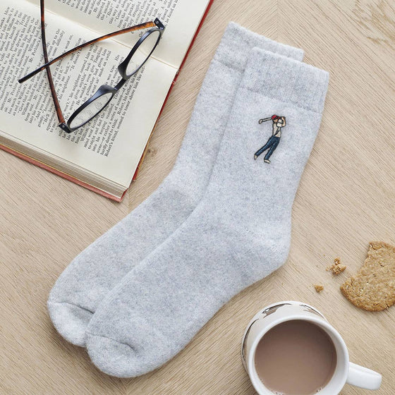 Golfer Sports Lover Wool Socks