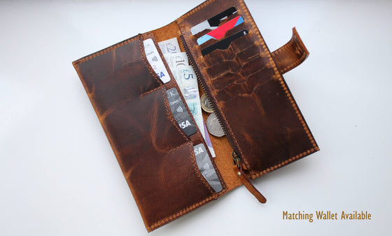 Handmade Womens Leather Handbag Shoulder Bag Small Tote & Wallet