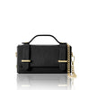 Italian Genuine Leather Mini Box Bag –Top-Handle & Crossbody