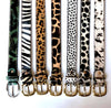 Dotty Monochrome Hair-On-Hide Womens Leather Belt