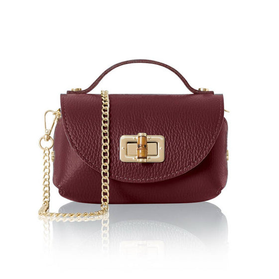 Chic Mini Top-Handle – Italian Handmade Leather Crossbody