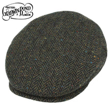  Herringbone Flat Cap - 100% Wool