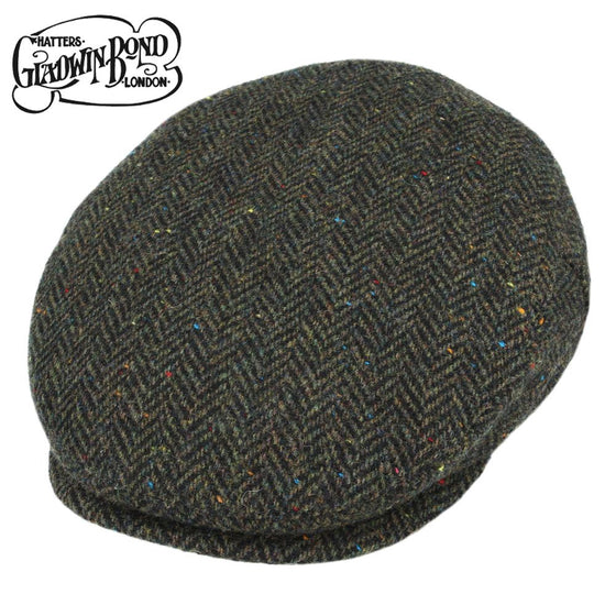 Herringbone Flat Cap - 100% Wool