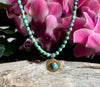 18ct Gold Plated Turquoise Beads Necklace