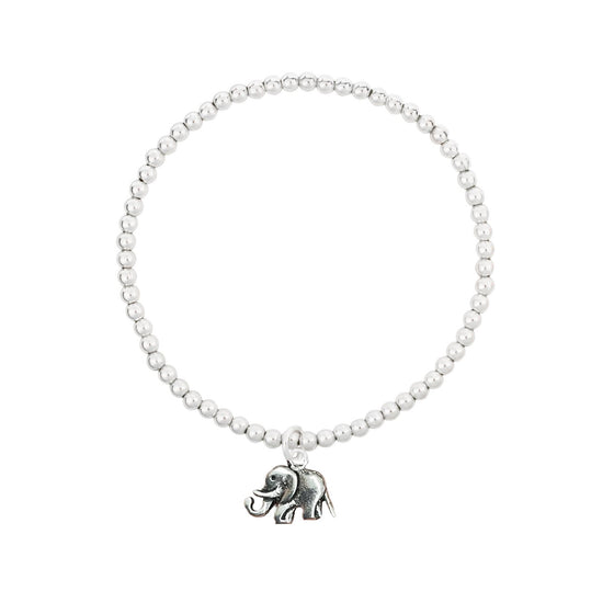Beautiful 925 Silver Elephant Charm Bracelet