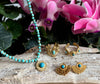 18ct Gold Plated Turquoise Beads Necklace