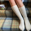 Cosy Alpaca Rib Cushion Socks - 2 Adult Sizes