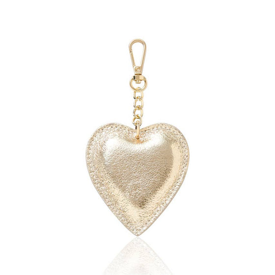 Italian Handmade Genuine Leather Heart Keyring Keychain