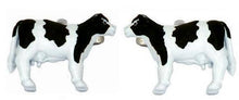  Black & White Cow Rhodium Plated Cufflinks