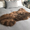 Natural British Brown Sheepskin Rug Hygge Nordic Decor