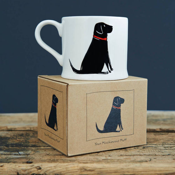 Mischievous Mutts Dog Mug - Single Black Labrador