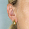 18ct Gold Plated Silver Earrings Pear Drop Studs