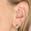 18ct Gold Plated Silver Double Curl Stud Earrings