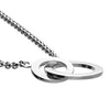 Sterling Silver Intertwined Circle Necklace