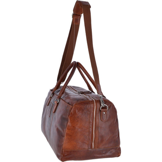 Leather Mens Holdall -Tan