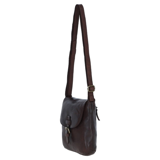 Leather Handbag Crossbody - Brandy