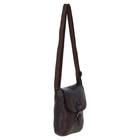 Leather Handbag Crossbody - Brandy