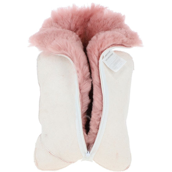 Luxury Sheepskin Hot Water Bottle Cover with Bottle - SOFT PINK