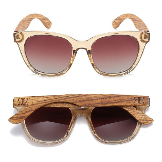 LILA GRACE CHAMPAGNE l Brown Gradient Lens l Walnut Arms