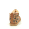 Annie Sheepskin Slippers with Leopard Print