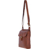 Leather Handbag Crossbody - Honey