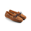 THE HENLEY SUEDE DRIVING SHOE -  TAN/NAVY