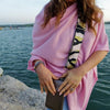 100% Pure Cashmere Poncho/Wrap - FRENCH PINK