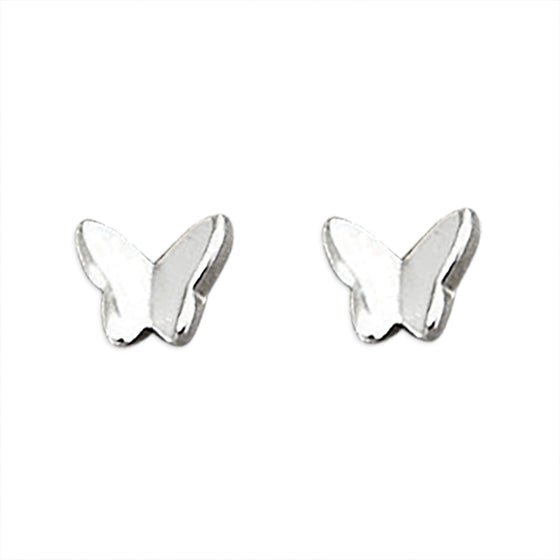 Mini Butterfly Sterling Silver Earrings