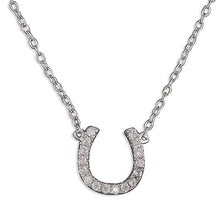  Sterling Silver Horseshoe Pendant on Silver Chain