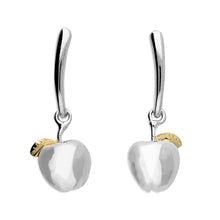  Sterling Silver Apple Drop Earrings