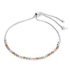 Silver Rainbow Crystal Friendship Bracelet